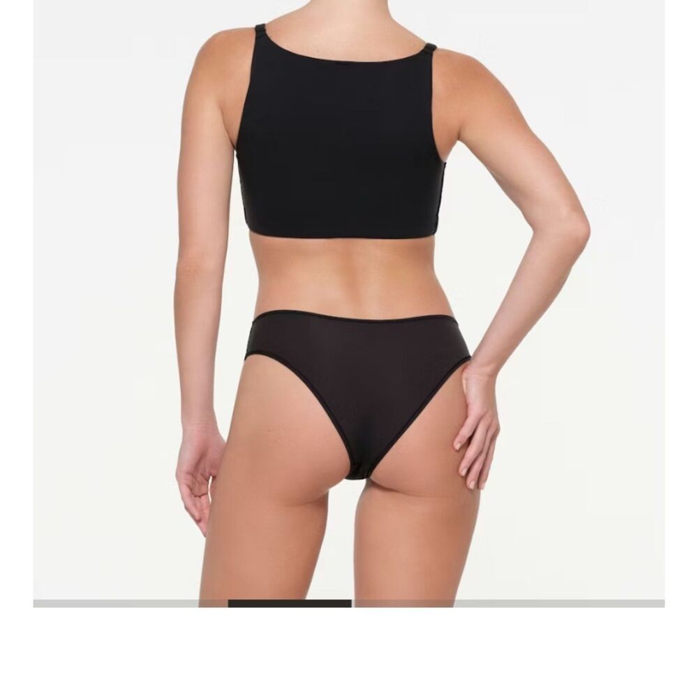 NEW SKIMS Fits Everybody Full Coverage Back Smoother Bra Onyx Black 32DDD 32F 3D - Picture 3 of 4